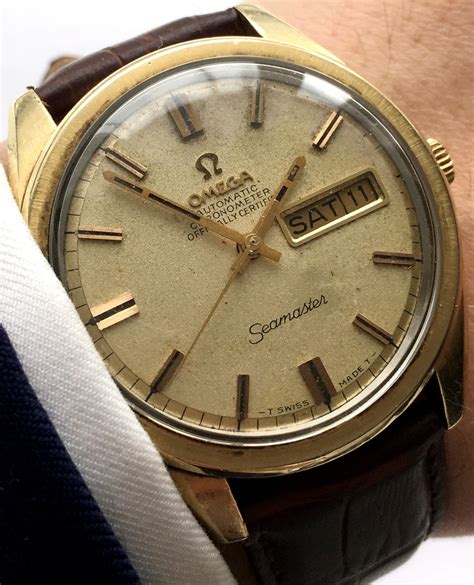 vintage omega seamaster chronometer day date|Omega Seamaster vintage price.